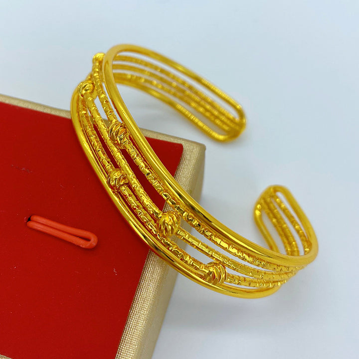 Vietnam Placer oro Antiguo francés europeo y americana moda minimalista Bracelet de oro aluvial