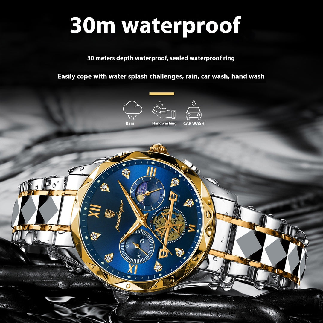 Herenhorloge trendy waterdichte multifunctionele vrije tijd