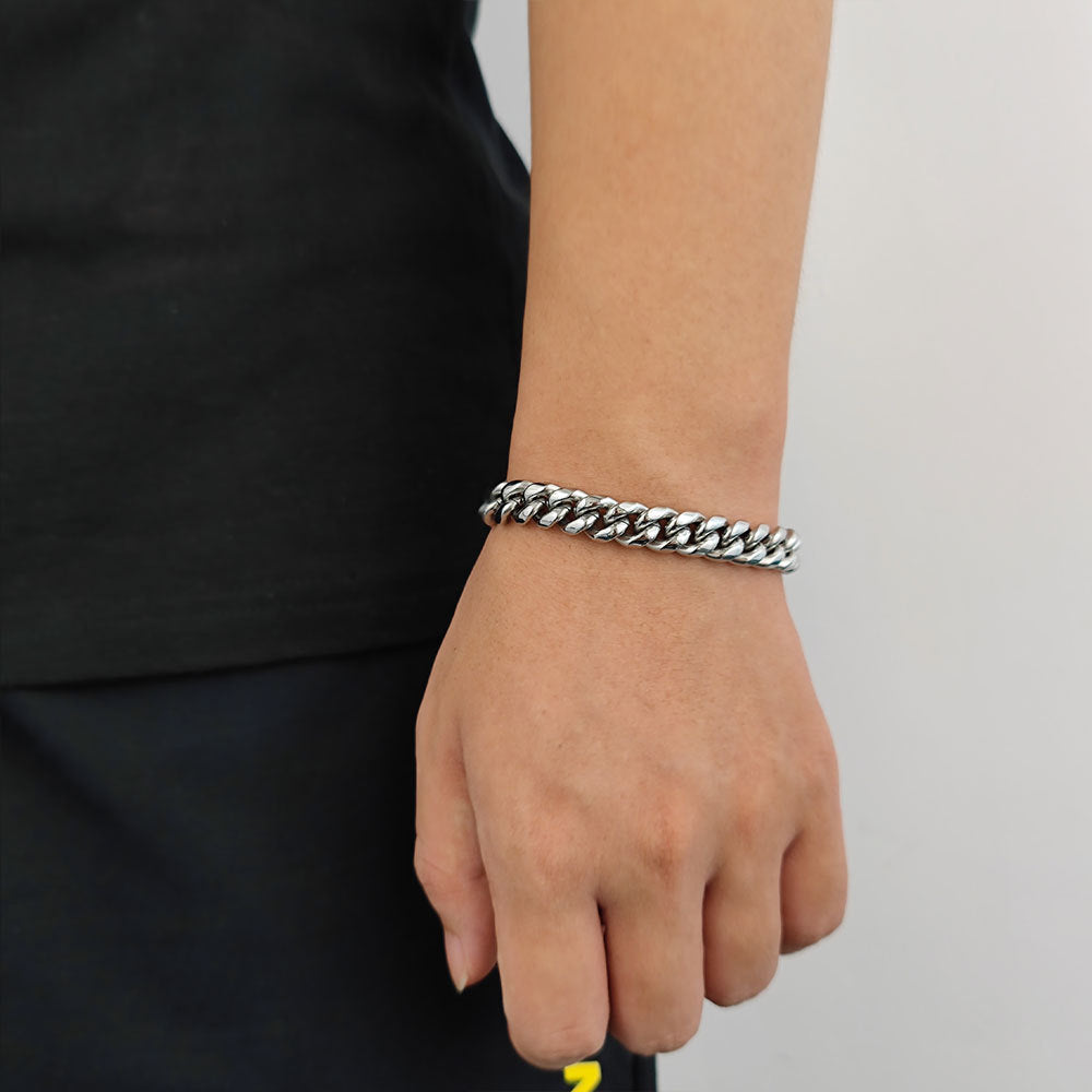 Fashion Spring Fastener Stainless Steel Bracelet