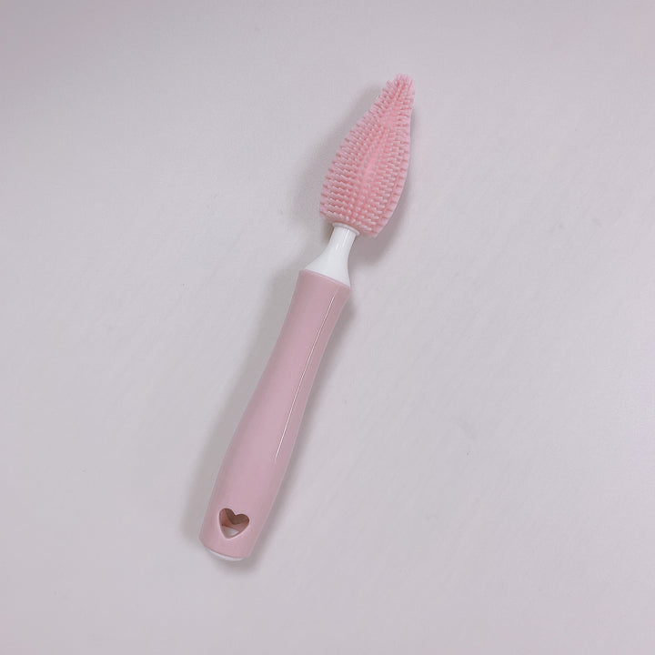 Bebek silikon biberon fırça fırçası saman ovma biberci fırça temizliği