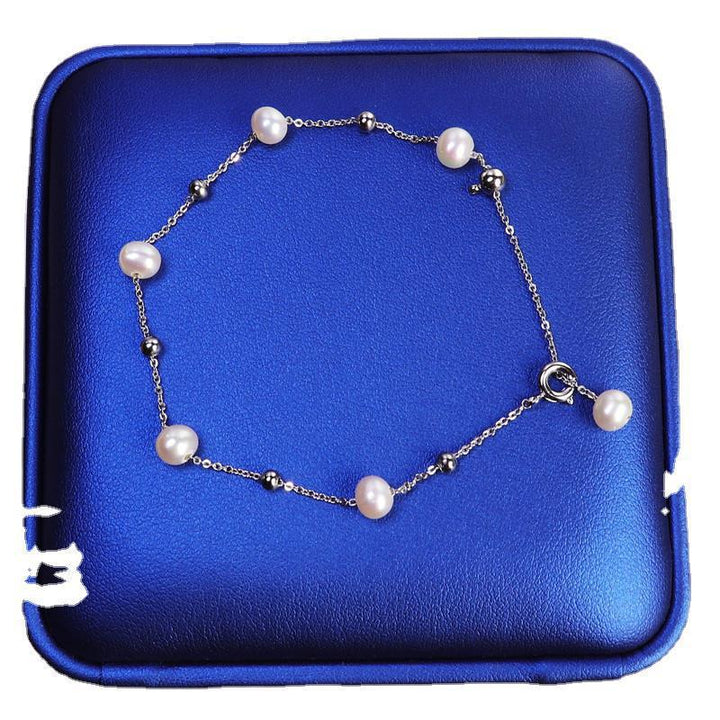 Bracelet de perles d'eau douce style de fille minimaliste