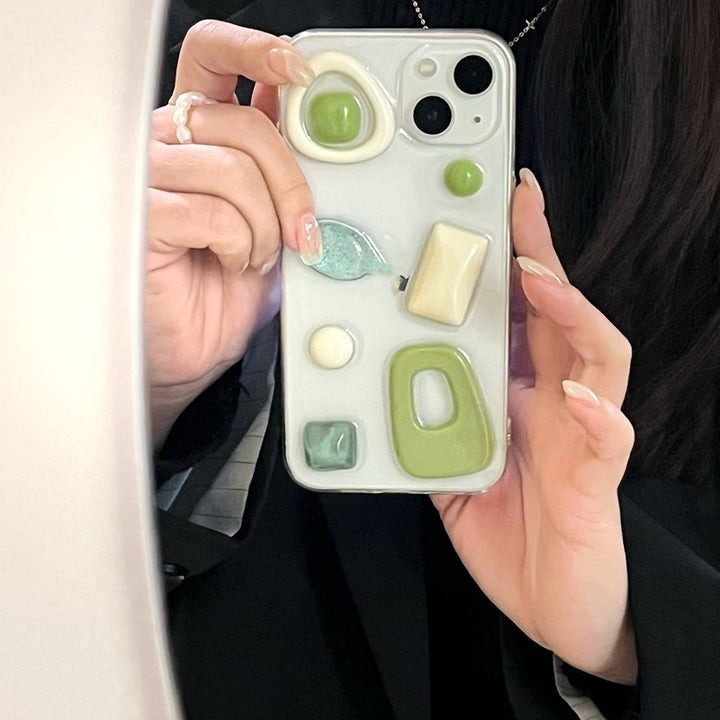 Original High-end Niche Avocado Green Phone Case