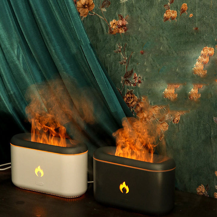 Drop Shipping 3D Flame Humidifier 300ml ultrasunete cu flacără difuzor de ulei esențial Difuzor de ulei TOP