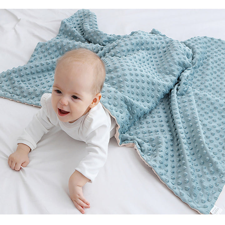 Детское одеяло для девочек Супер мягкое двойное слое с пунктирной подложкой мягкое детское одеяло с пунктирной поддержкой новорожденных питомники пеленание