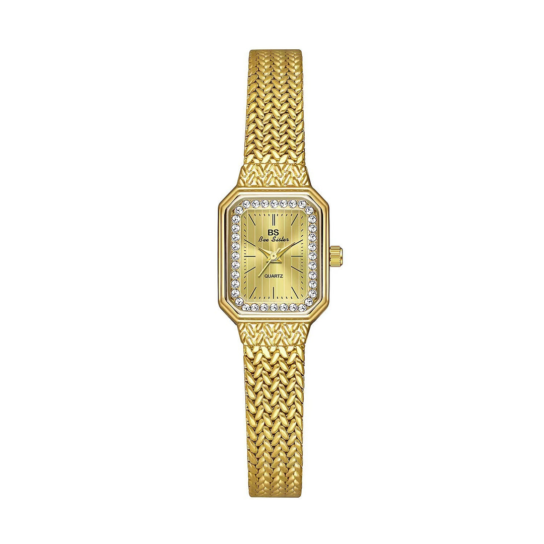 Vettabell Enkelt temperament Small Square Gold Watch