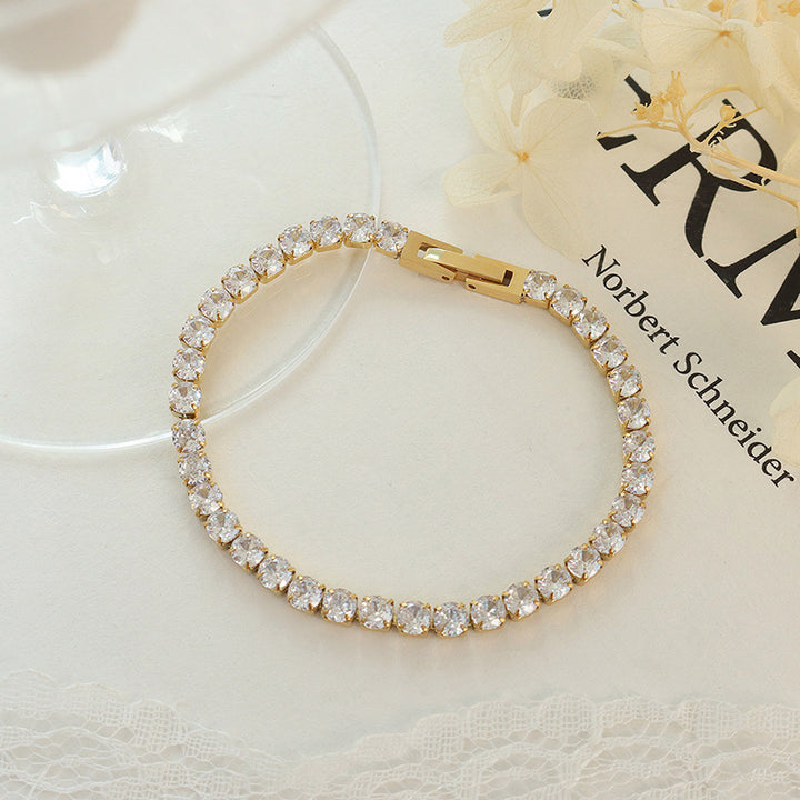 Fashion féminine et bracelet de zircon entièrement juif