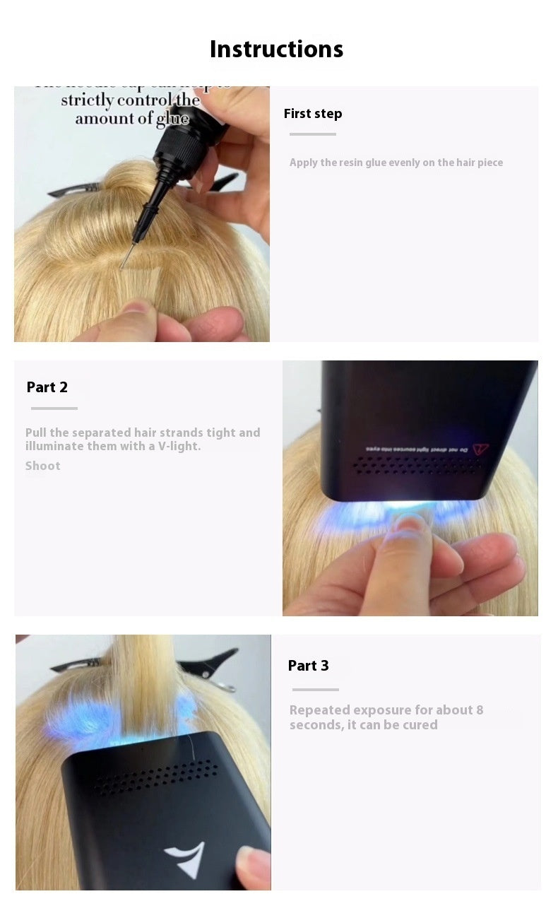 Factory Direct Sales Technology Hair Extension Seamless Glue Firm Invisible Easy To Disassemble Recyclable