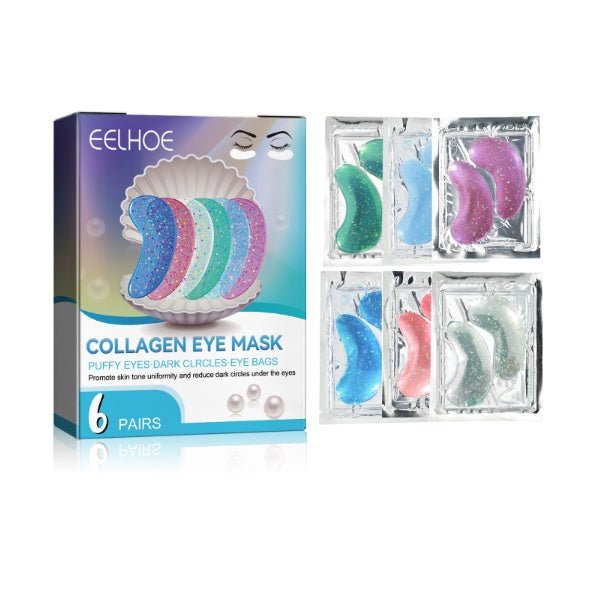 Eelhoe Collagen Eye Mask elimina las líneas finas y los círculos oscuros Hidratantes y la máscara de los ojos de los ojos de elevación.