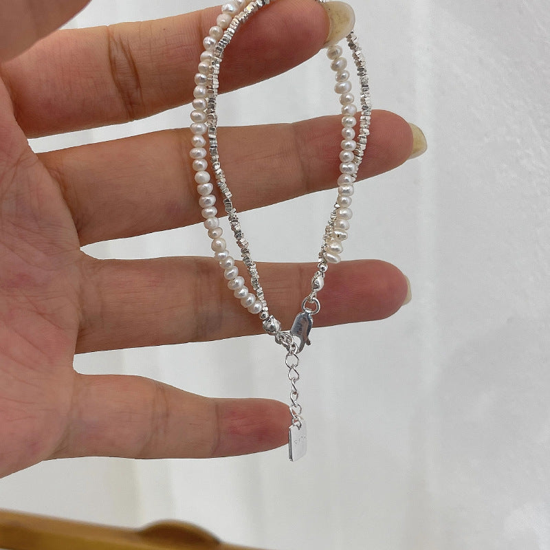 Einfaches hochgradiges Perlenarmband-Doppeltemperament für Frauen